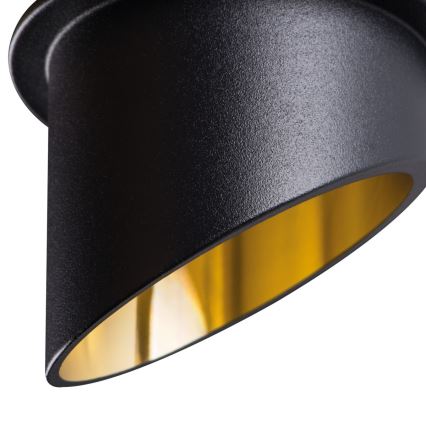 Inbouwspot SPAG GU10/35W zwart/goud