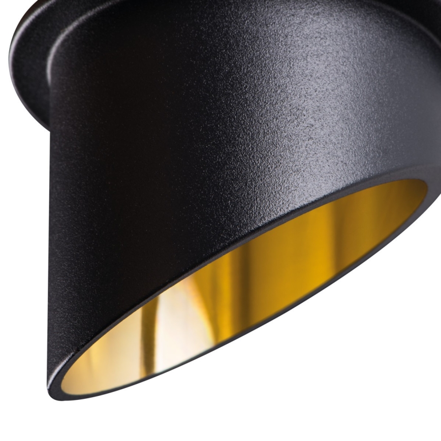 Inbouwspot SPAG GU10/35W zwart/goud