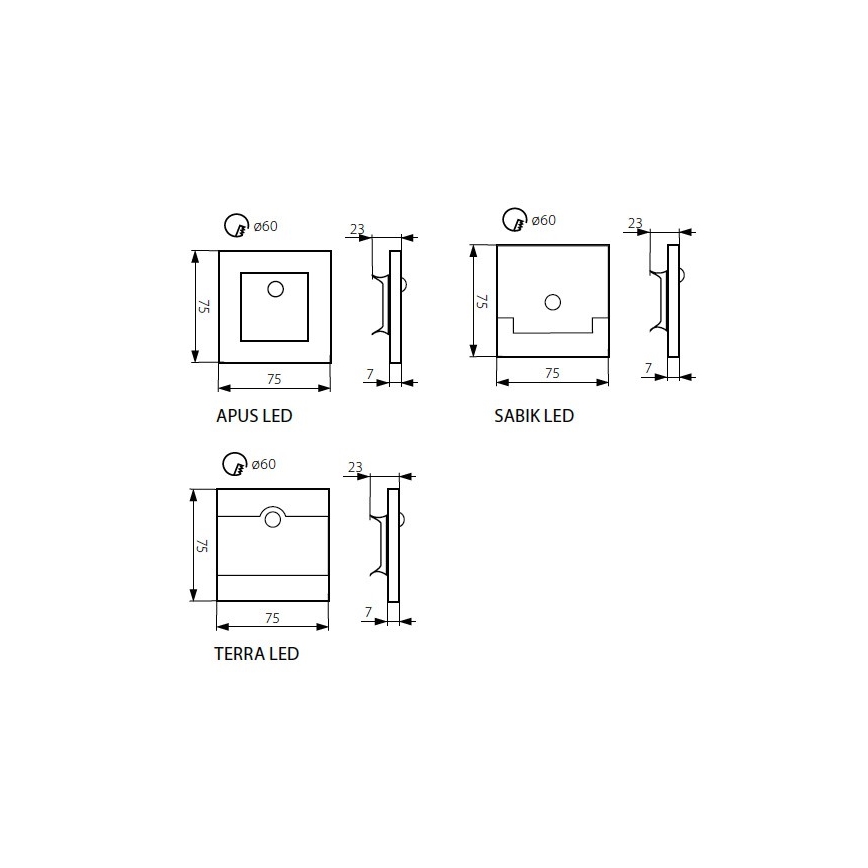 LED Trapverlichting met sensor LED/0,8W/12V 3000K