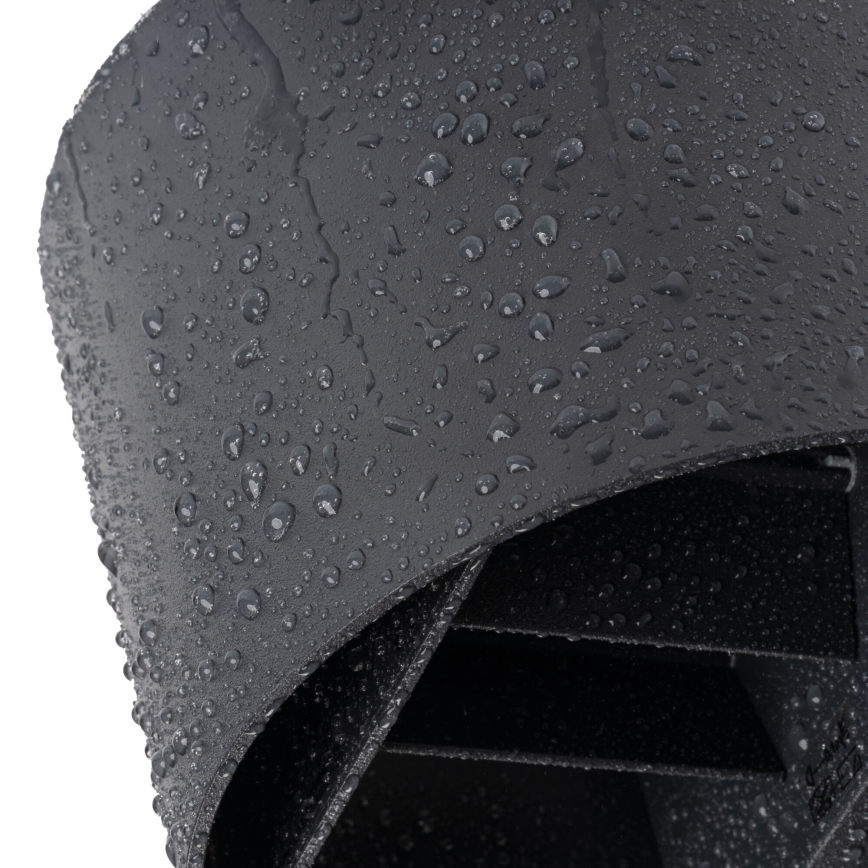 LED buitenwandlamp met bewegings- en schemersensor REKA LED/7W/230V IP54 antraciet rond