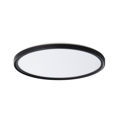 LED Badkamer plafondlamp AZPO LED/18,5W/230V diameter 29 cm IP54 zwart