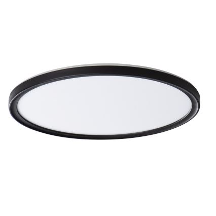 LED Badkamer plafondlamp AZPO LED/22W/230V diameter 42 cm IP54 zwart