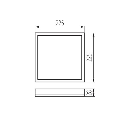 LED Badkamer plafondlamp AZPO LED/12,3W/230V IP54 wit