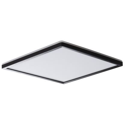 LED Badkamer plafondlamp AZPO LED/22W/230V 42x42 cm IP54 zwart