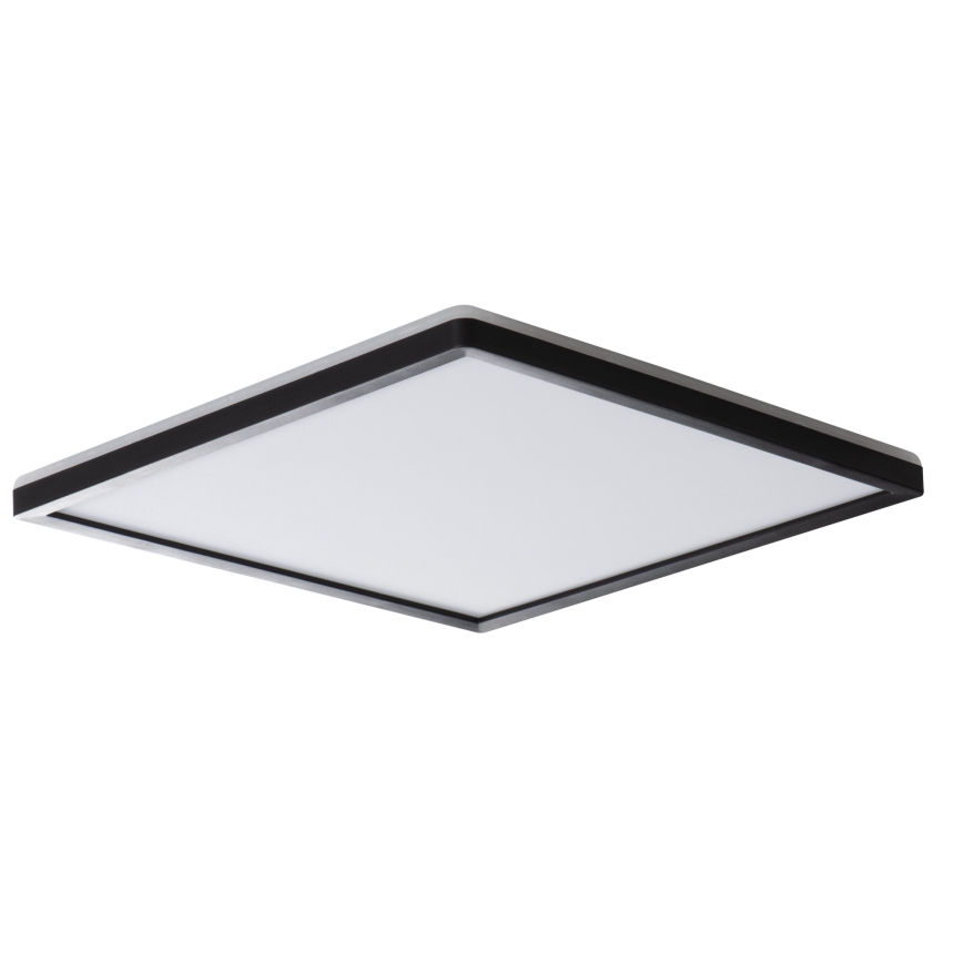 LED Badkamer plafondlamp AZPO LED/22W/230V 42x42 cm IP54 zwart