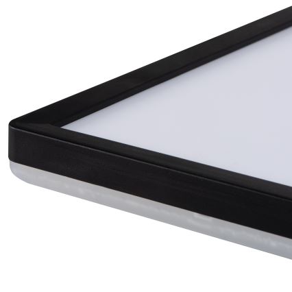 LED plafondlamp AZPO LED/22W/230V 3000/4000/6000K 42x42 cm IP54 zwart