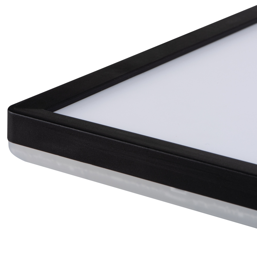 LED plafondlamp AZPO LED/22W/230V 3000/4000/6000K 42x42 cm IP54 zwart