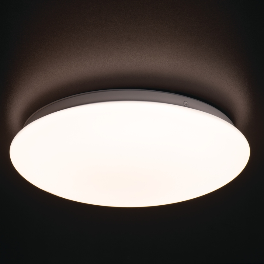 LED plafondlamp voor badkamer met bewegings- en schemersensor CORSO LED/12W/230V 3000/4000/6500K pr. 27,8 cm IP44
