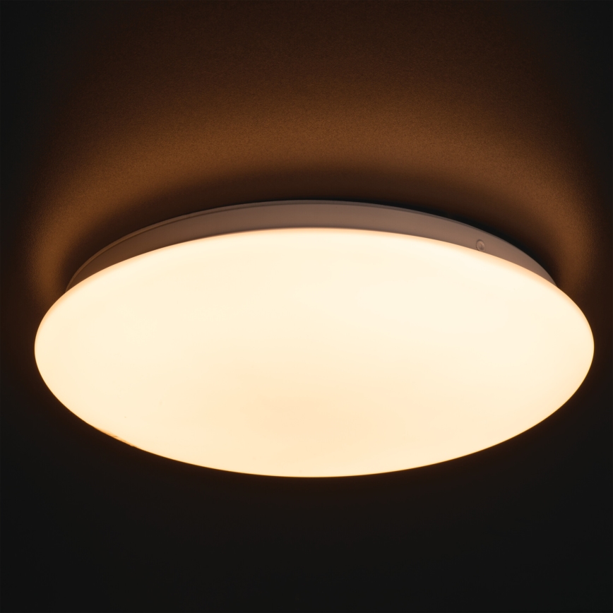 LED plafondlamp voor badkamer met bewegings- en schemersensor CORSO LED/12W/230V 3000/4000/6500K pr. 27,8 cm IP44