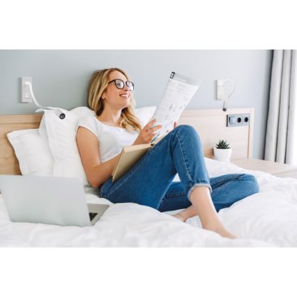 LED Flexibele lamp TONIL LED/2,7W/230V wit