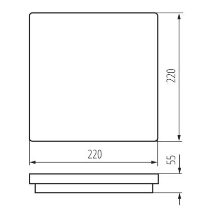 LED Plafond Lamp voor buiten BENO LED/18W/230V 4000K wit IP54