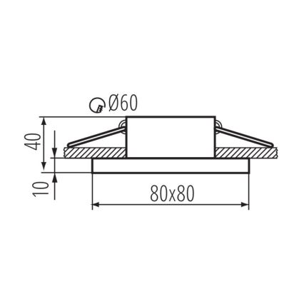 Inbouw Badkamer Lamp FLINI 10W IP44 wit