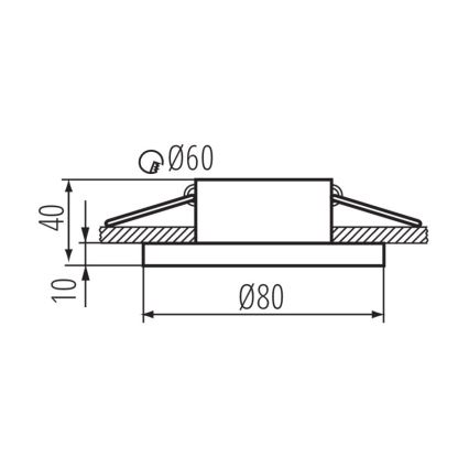 Inbouw Badkamer Lamp FLINI 10W IP44 wit