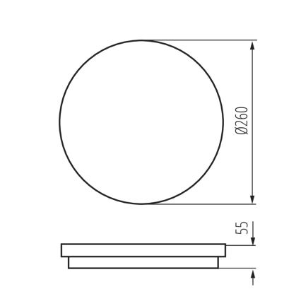 LED Plafond Lamp voor Buiten BENO LED/24W/230V 4000K antraciet IP54