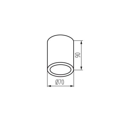 Buitenspot AQILO 1xGU10/7W/230V IP65 wit