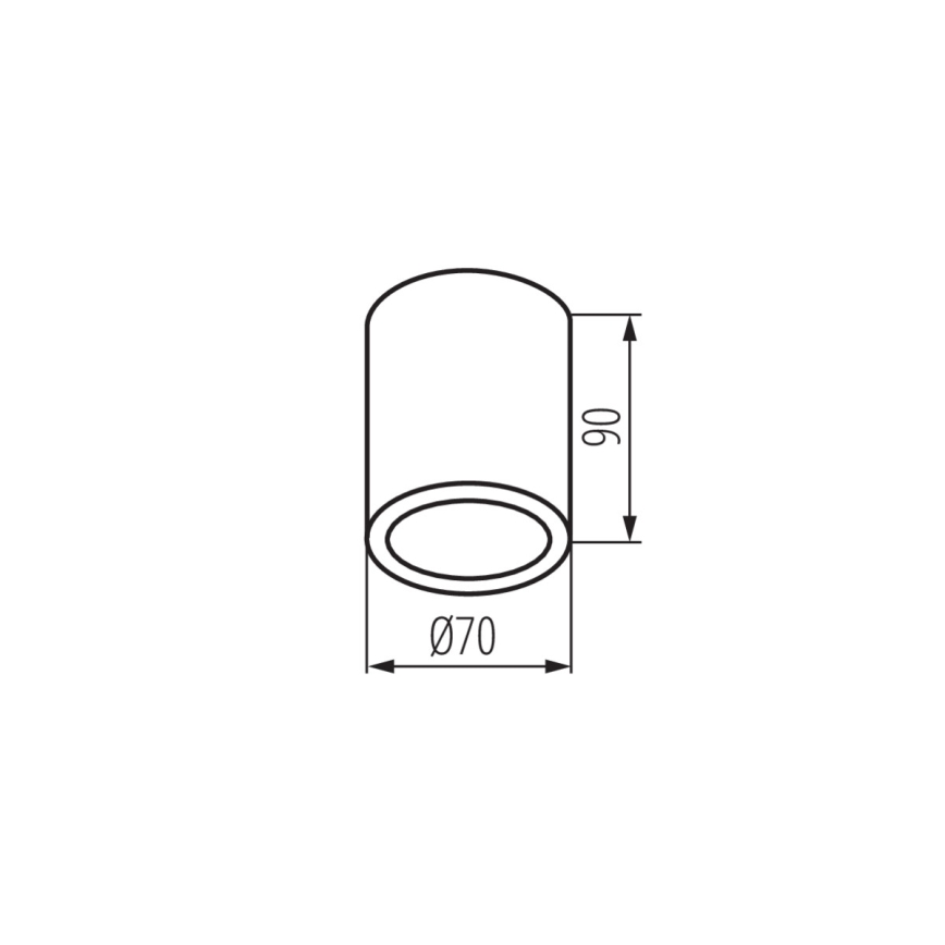 Buitenspot AQILO 1xGU10/7W/230V IP65 wit