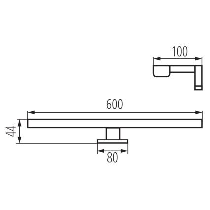 LED Spiegelverlichting badkamer ASTIM LED/12W/230V IP44 wit