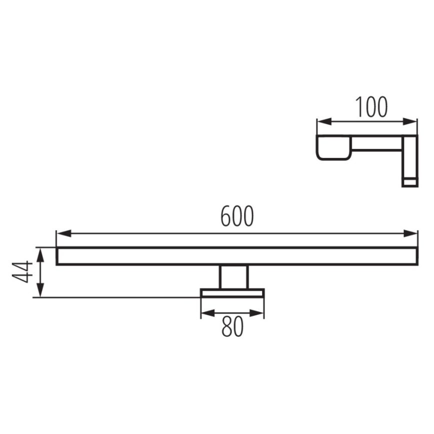 LED Spiegelverlichting badkamer ASTIM LED/12W/230V IP44 wit