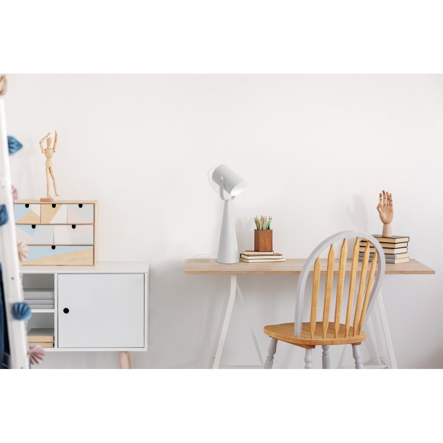 Tafellamp LARATA 1xE27/5W/230V wit