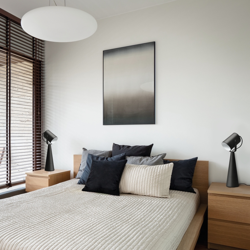 Tafellamp LARATA 1xE27/5W/230V zwart