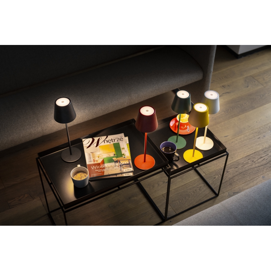 LED Dimbare oplaadbare tafellamp INITA LED/1,2W/1800 mAh IP54 groen
