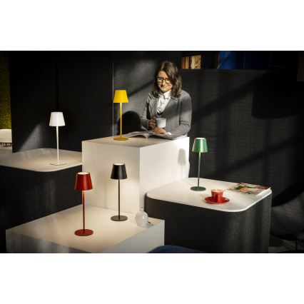 LED Dimbare oplaadbare tafellamp INITA LED/1,2W/1800 mAh IP54 groen
