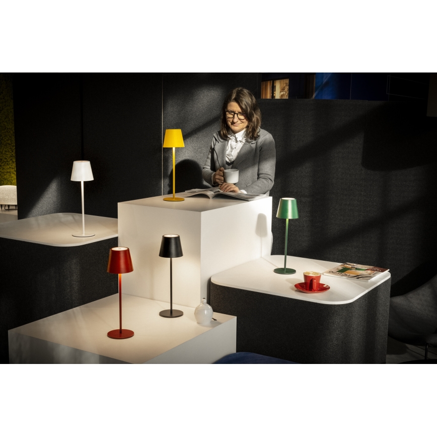 LED Dimbare oplaadbare tafellamp INITA LED/1,2W/1800 mAh IP54 groen