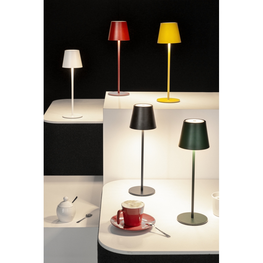 LED Dimbare oplaadbare tafellamp INITA LED/1,2W/1800 mAh IP54 geel
