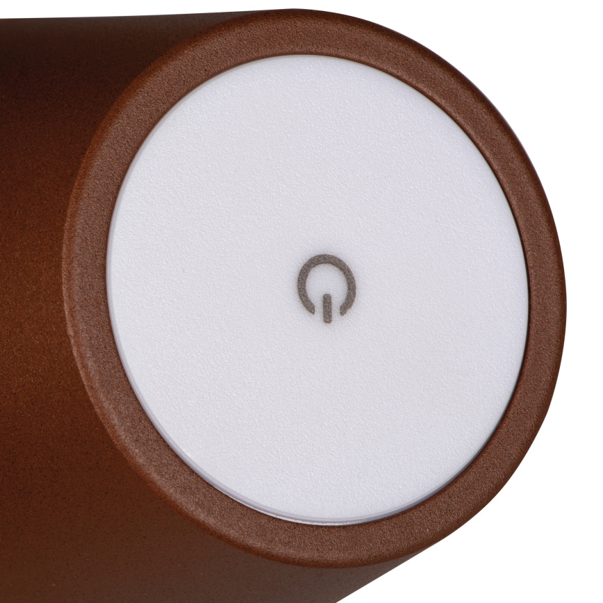 LED Dimbare oplaadbare tafellamp INITA LED/1,2W/1800 mAh IP54 bruin