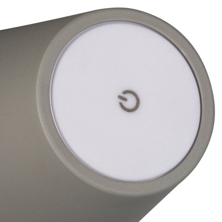 LED Dimbare Oplaadbare Bureaulamp INITA LED/1,2W/1800 mAh IP54 grijs