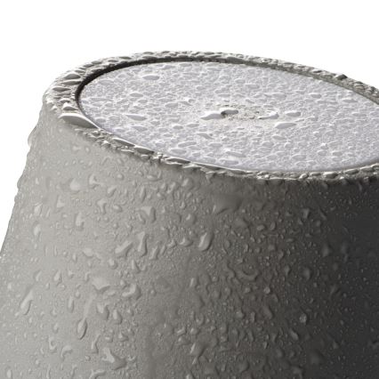 LED Dimbare Oplaadbare Bureaulamp INITA LED/1,2W/1800 mAh IP54 grijs