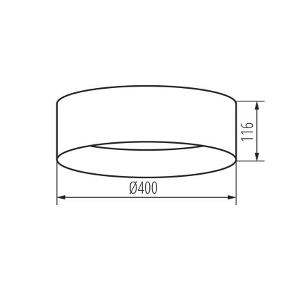 LED Plafondlamp RIFA LED/17,5W/230V 4000K wit