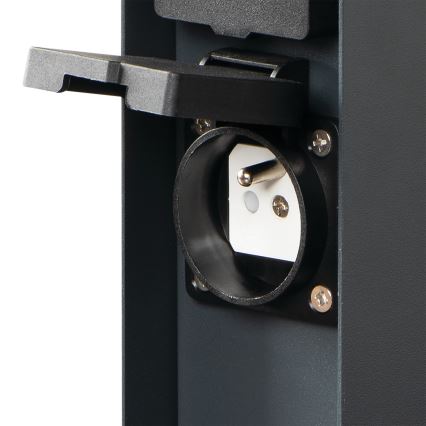 Buitenstopcontact zuil DASTO 2Z Type E 230V IP44 antraciet