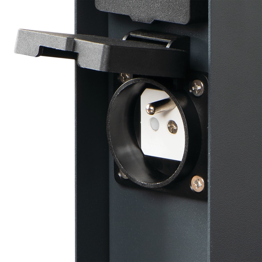 Buitenstopcontact zuil DASTO 2Z Type E 230V IP44 antraciet