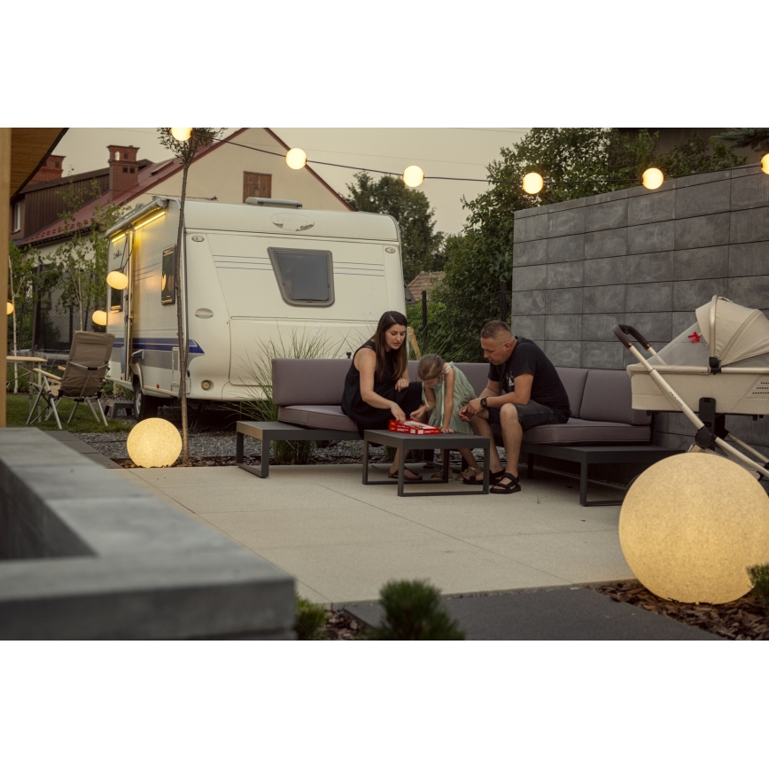 Buitenlamp STONO 1x E27/15W/230V Ø 23 cm IP65