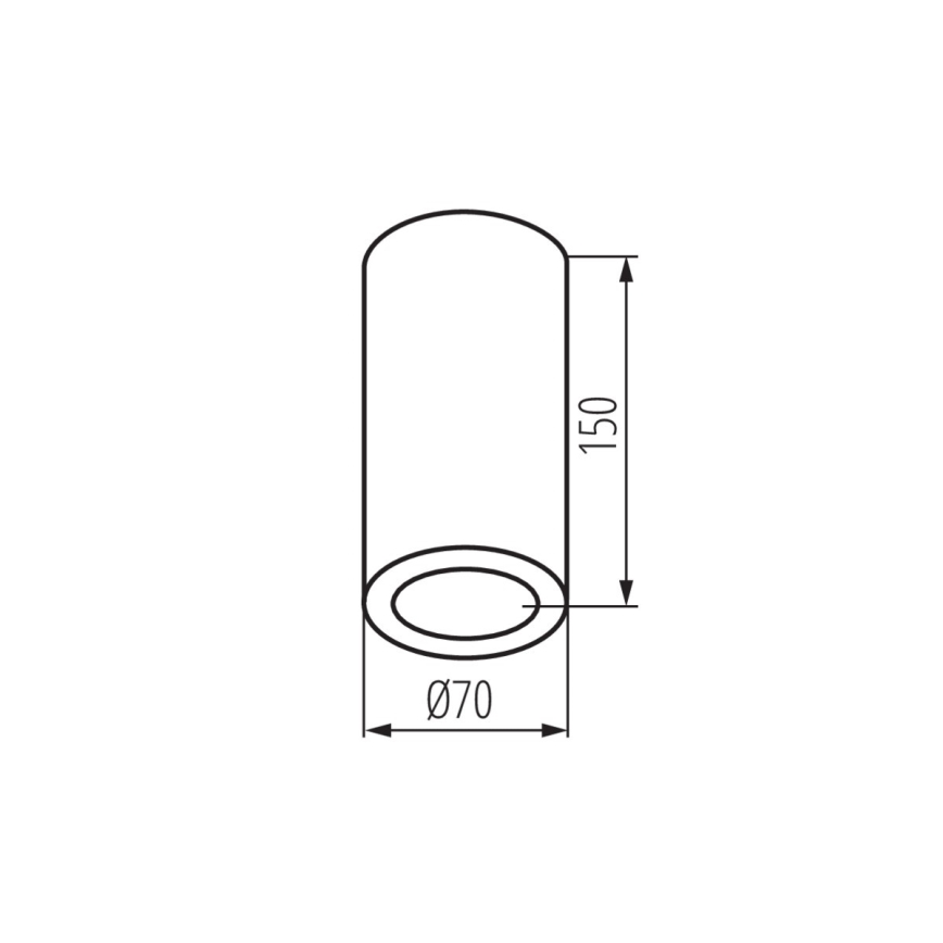 Badkamer spot AQILO 1xE14/10W/230V IP65 zwart