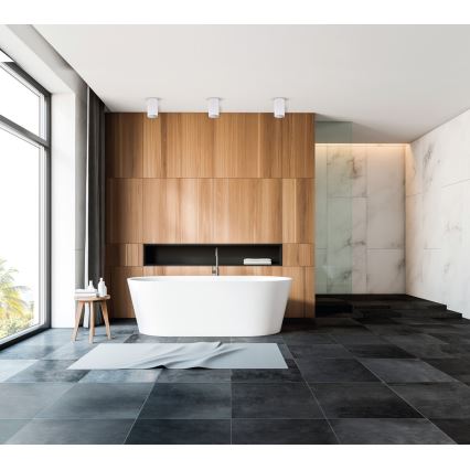 Badkamer spot AQILO 1xE27/20W/230V IP65 wit