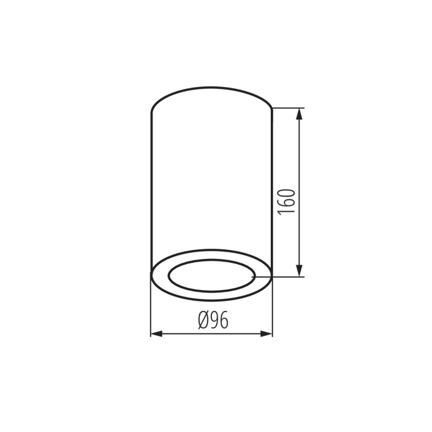 Badkamer spot AQILO 1xE27/20W/230V IP65 wit