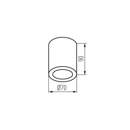 Buitenspot AQILO 1xGU10/7W/230V IP65 beige