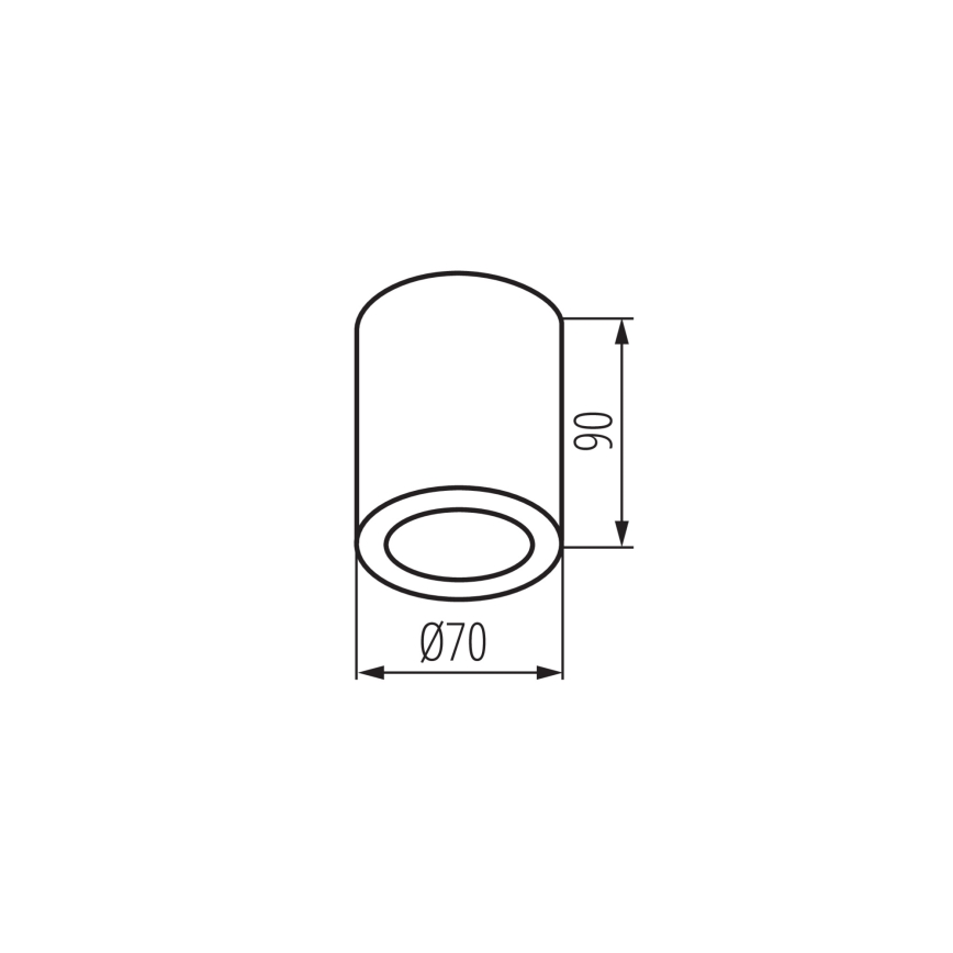 Buitenspot AQILO 1xGU10/7W/230V IP65 beige