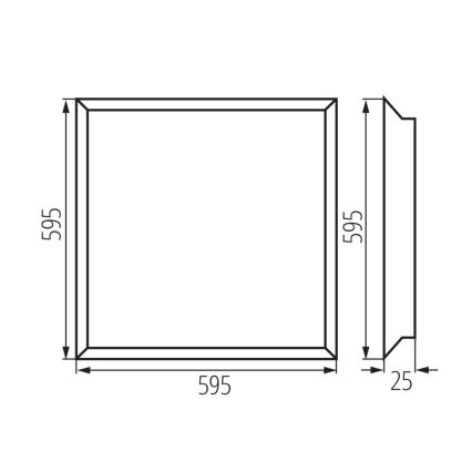 LED-Plafondpaneel BLINGO LED/38W/230V 60x60 cm