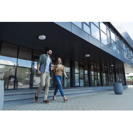 LED Werkverlichting plafond IPER LED/19W/230V IK10 IP65 rond wit
