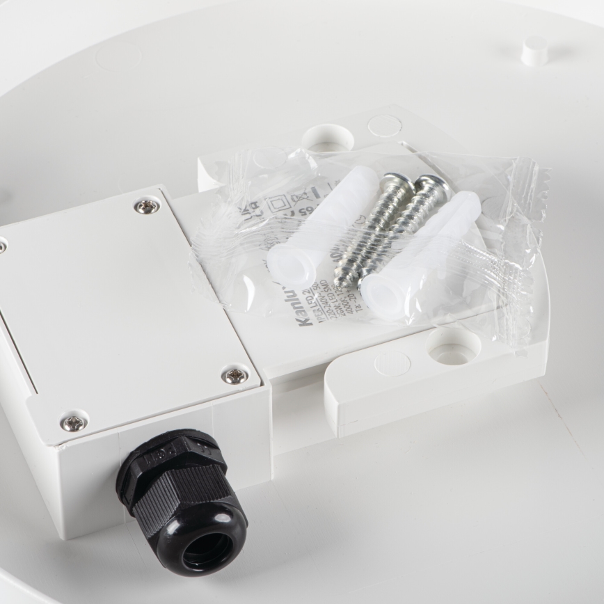 LED Werkverlichting plafond IPER LED/19W/230V IK10 IP65 rond wit