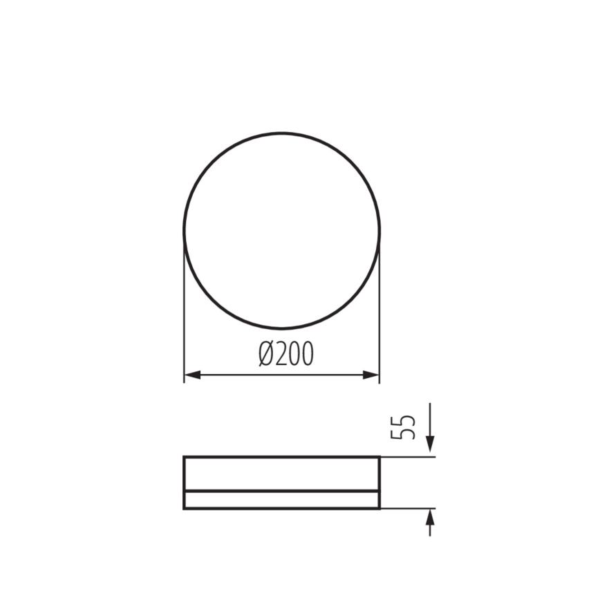 LED Werkverlichting plafond IPER LED/19W/230V IK10 IP65 rond wit