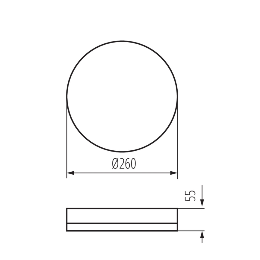 LED Werkverlichting plafond met bewegingssensor IPER LED/26W/230V IK10 IP65 rond wit