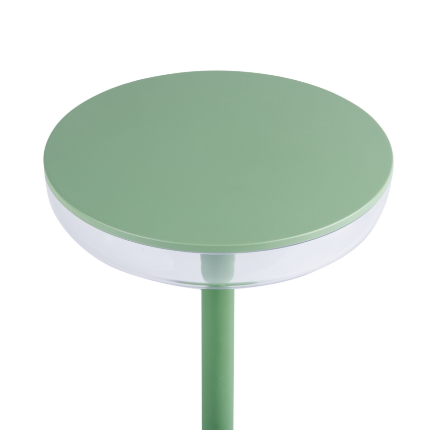 Kanlux 37313- LED Dimbaar rechargeable lamp FLUXY LED/1,7W/1800 mAh IP44 groen