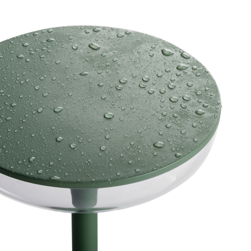 LED Dimbare oplaadbare lamp FLUXY LED/1,7W/1800 mAh IP44 groen