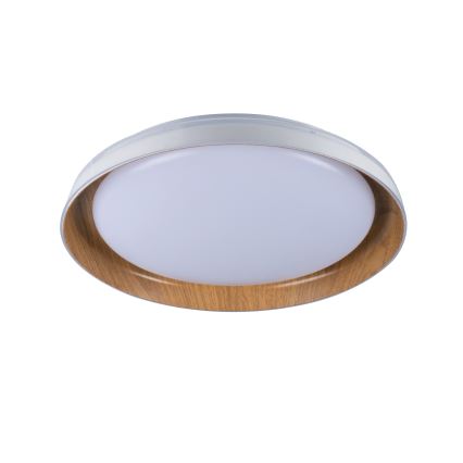 LED Plafondlamp NIFU LED/17,8W/230V diameter 43 cm wit/bruin
