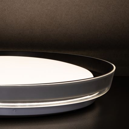 LED Plafondlamp NIFU LED/17,8W/230V diameter 43 cm wit/zwart