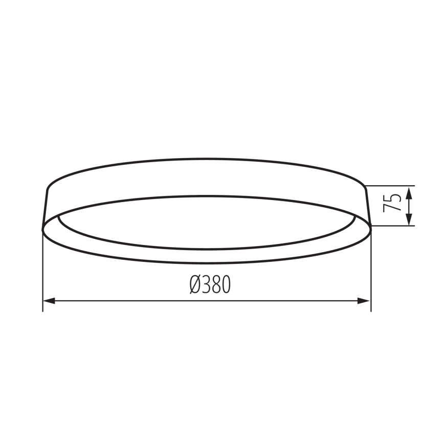 LED Plafondlamp SOLN LED/17,5W/230V diameter 38 cm wit/goud